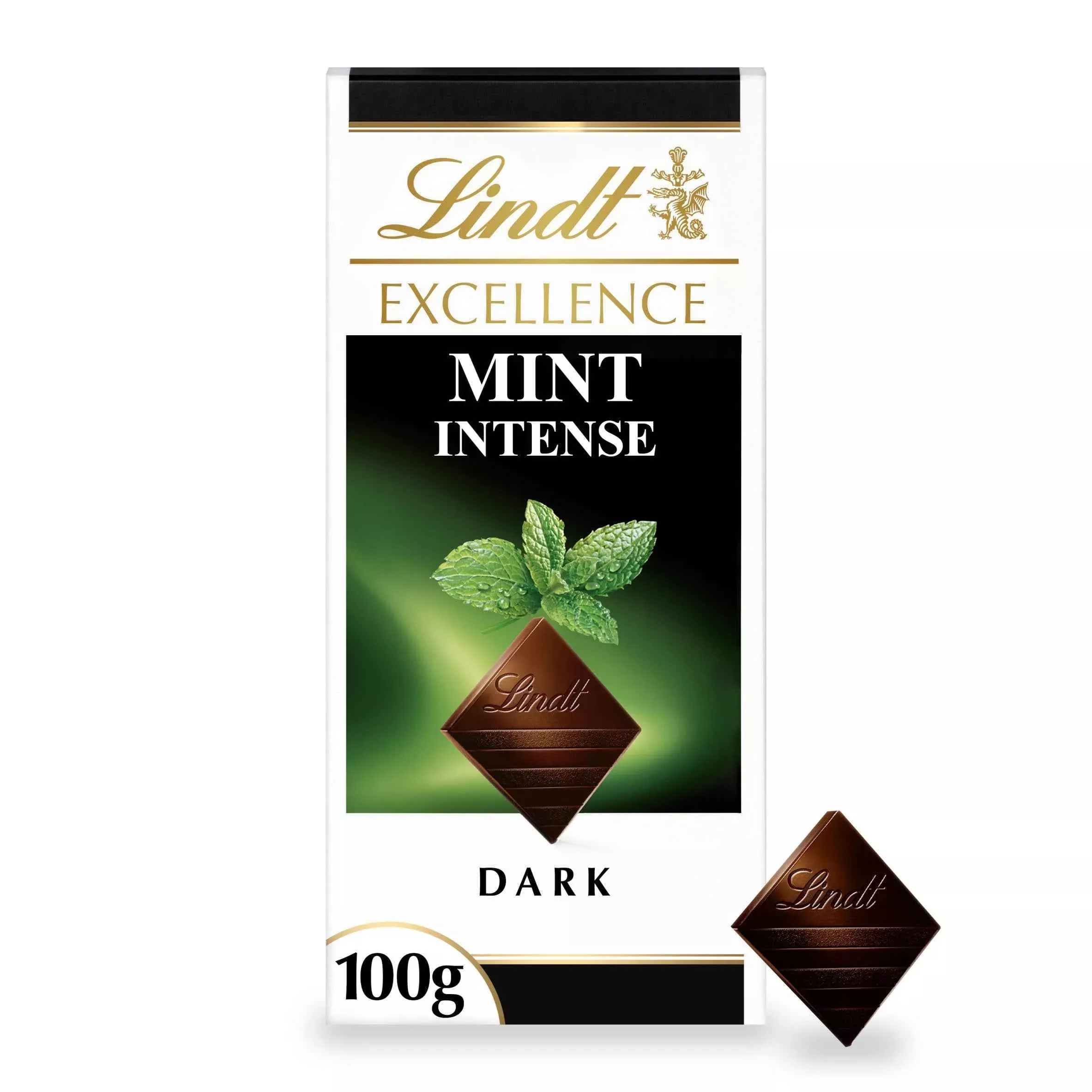 lindt-excellence-dark-chocolate-bar-mint-intense-100g Lindt Excellence Dark Chocolate Bar - Mint Intense 100g
