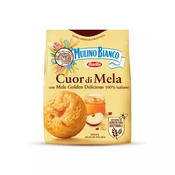 mulino-bianco-cuor-di-mela-con-pezzetti-di-mela-300g Mulino Bianco Cuor di Mela con Pezzetti di Mela 300g