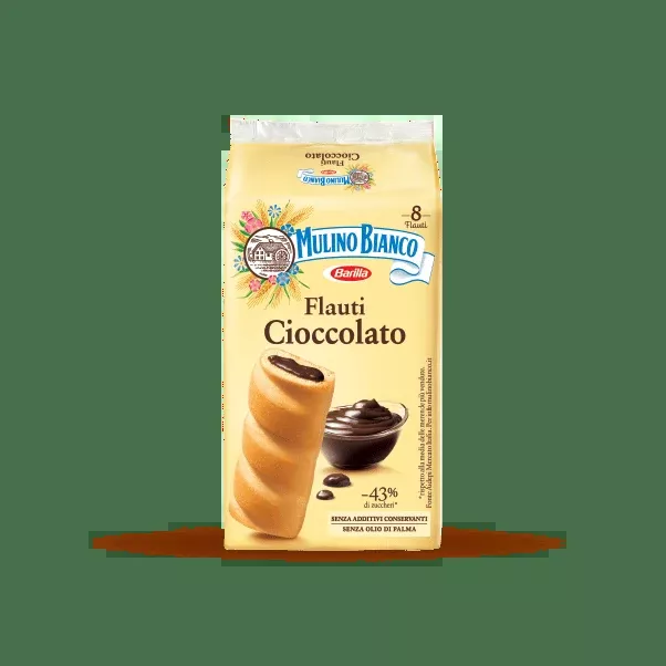 mulino-bianco-flauti-cioccolato-chocolate-flutes-8-pk-280g Mulino Bianco Flauti Cioccolato, Chocolate Flutes, 8 pk, 280g