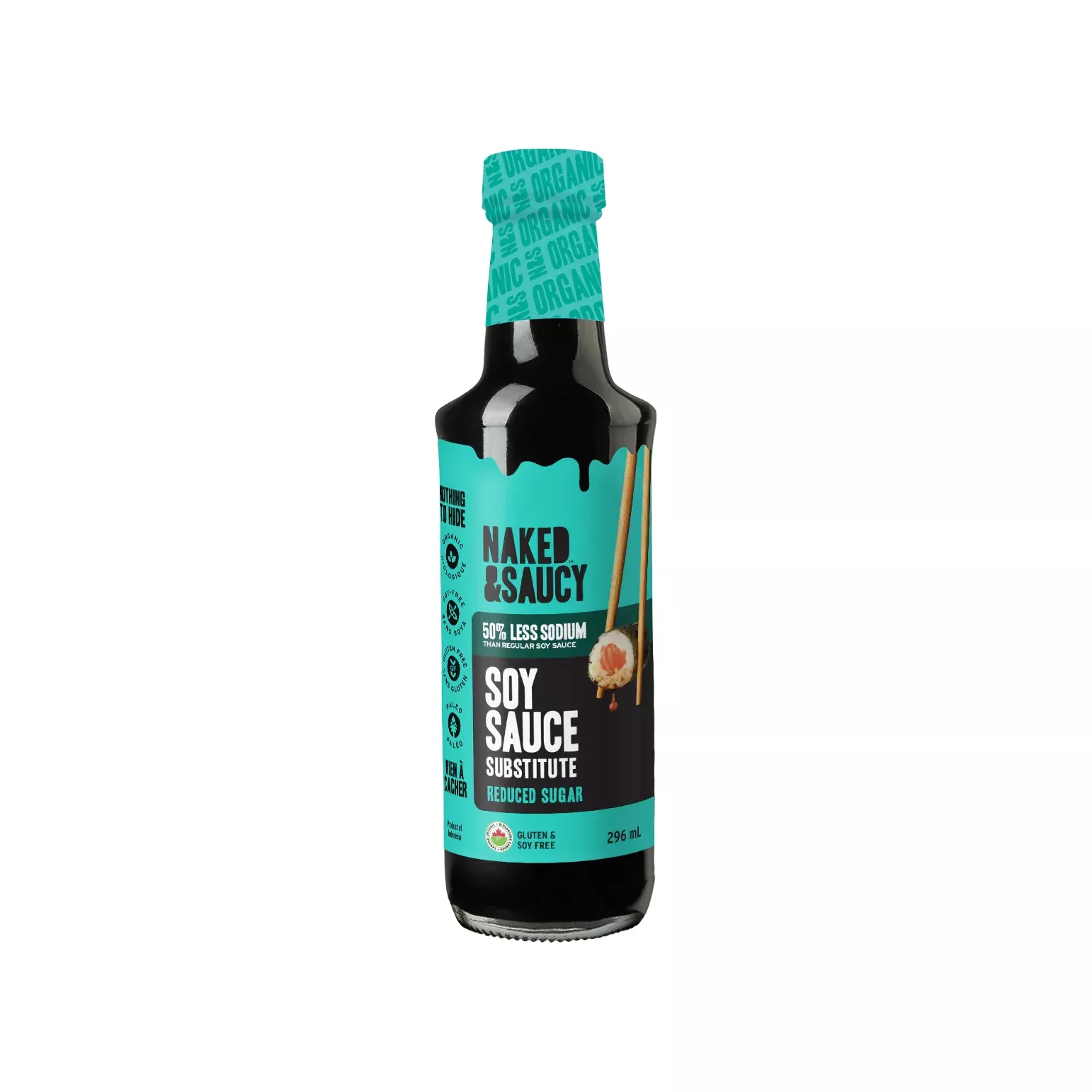 naked-saucy-asian-sauce-low-sugar-soy-sauce-substitute-296ml Naked & Saucy - Asian Sauce - Low Sugar Soy Sauce Substitute - 296ml