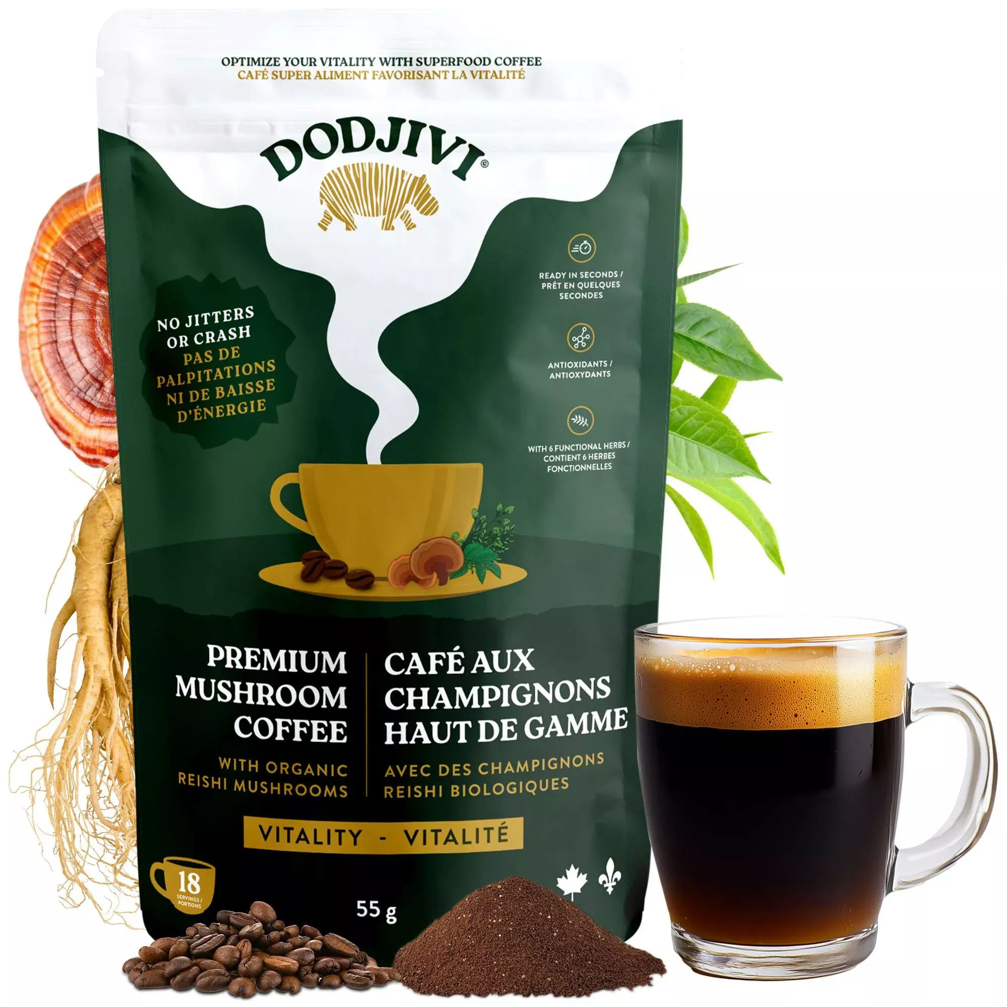 new-dodjivi-mushroom-coffee-mix-4-protection-18-servings (NEW) Dodjivi - Mushroom Coffee Mix - 4 Protection - 18 Servings