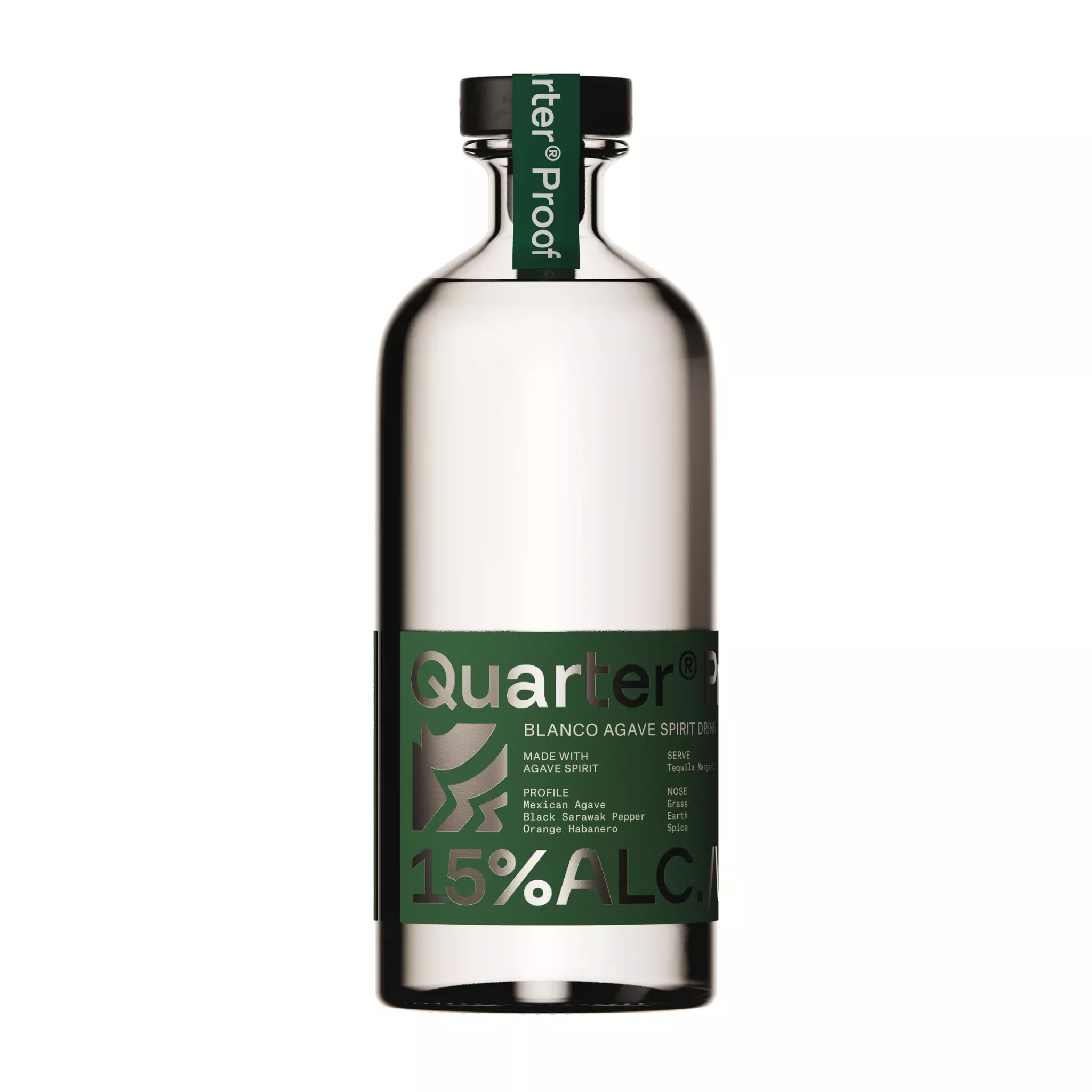 Quarter Proof Blanco Agave Spirit With Natural Flavors
