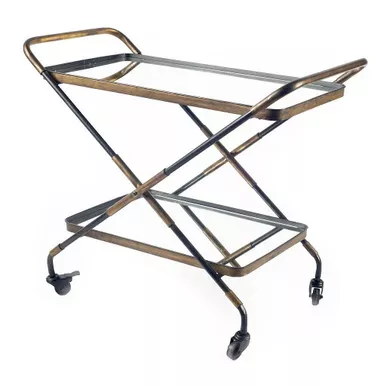 rectangular-black-gold-metal-with-mirror-glass-shelves-bar-cart Rectangular Black And Gold Metal With Mirror Glass Shelves Bar Cart
