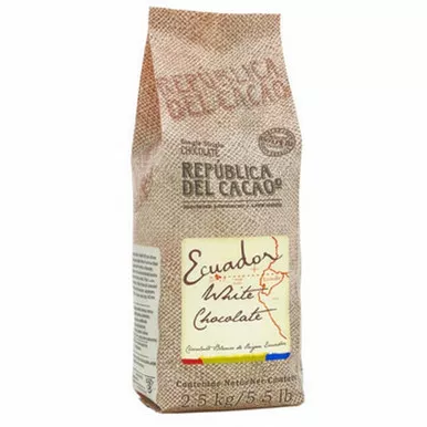 republica-del-cacao-56-ecuador-dark-chocolate-single-origin-2-5-kg-professional- Republica Del Cacao 56% Ecuador Dark Chocolate Single Origin 2.5 KG - Professional Baking Discs