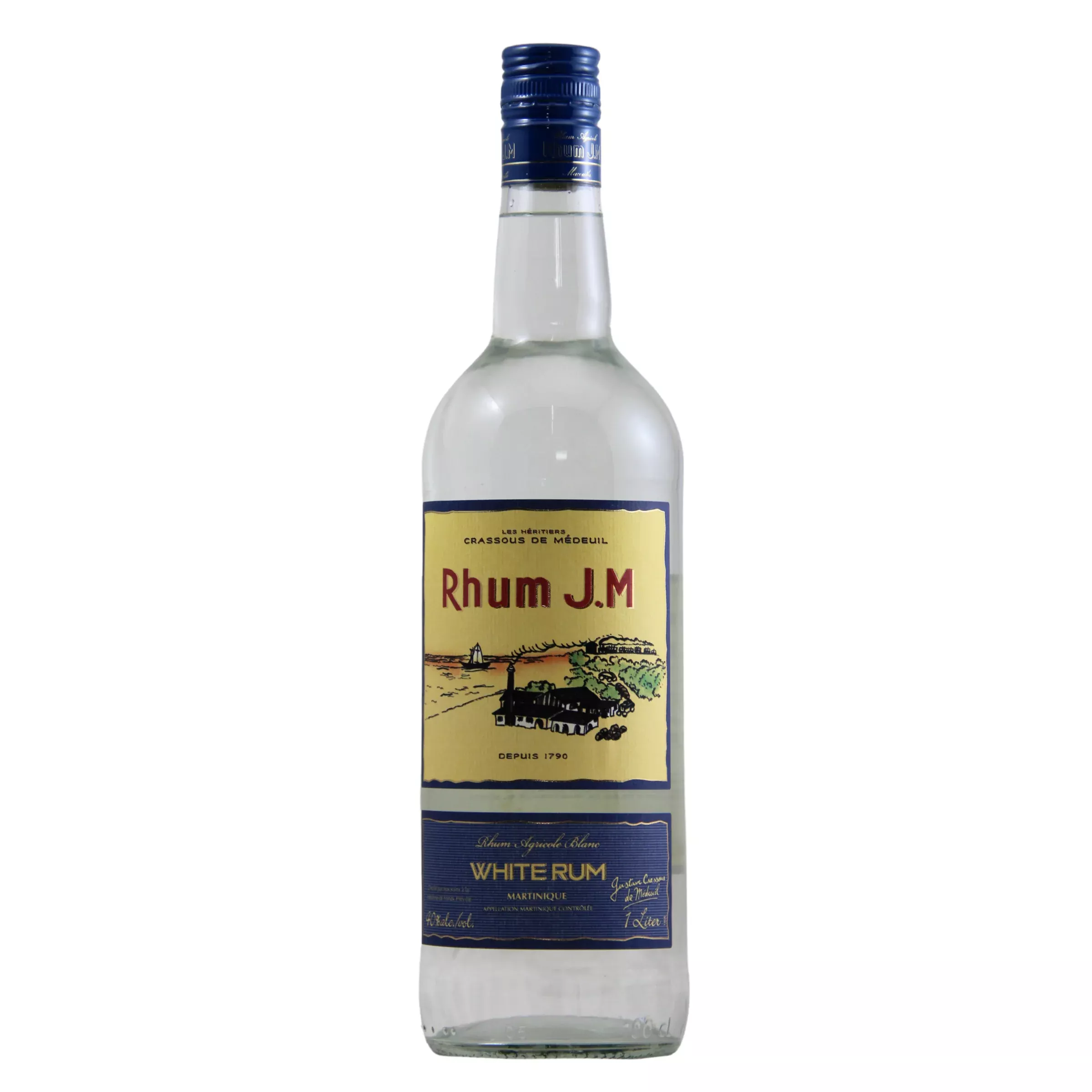 Rhum J.M Agricole Blanc 80 Proof 1.0L
