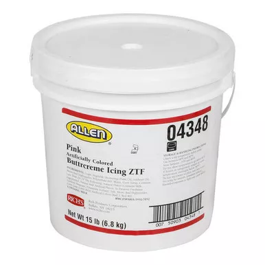 rich-s-pink-buttrcreme-icing-15-lb-pail-effortless-elegance-in-pretty-pink Rich's Pink Buttrcreme Icing - 15 lb. Pail - Effortless Elegance in Pretty Pink