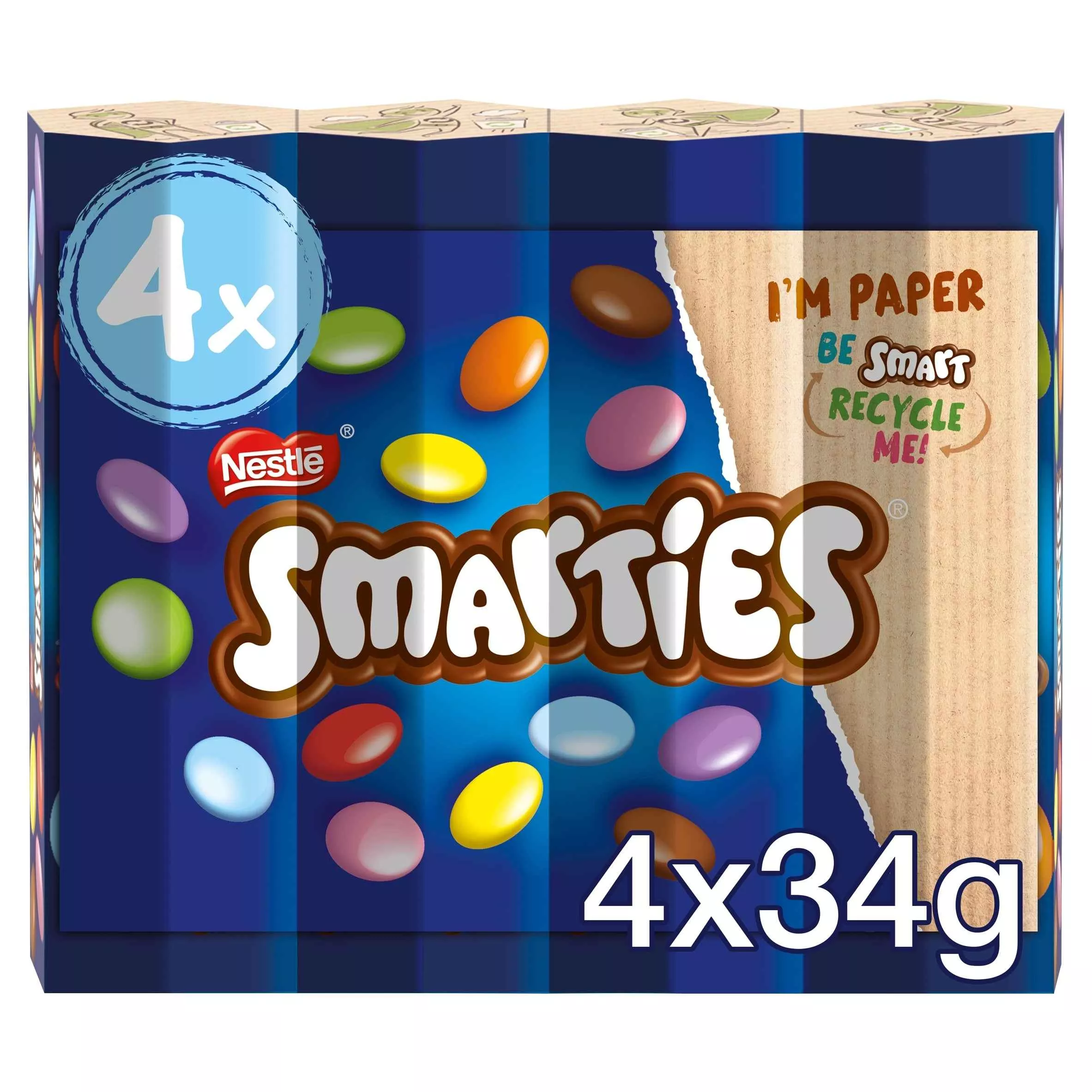 smarties-milk-chocolate-tube-pack-34g-4-pack Smarties Milk Chocolate Tube Pack 34g 4 Pack