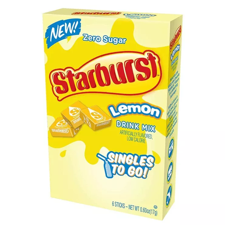 starburst-zero-sugar-singles-to-go-lemon-6-sticks Starburst Zero Sugar Singles-to-Go - Lemon - 6 sticks