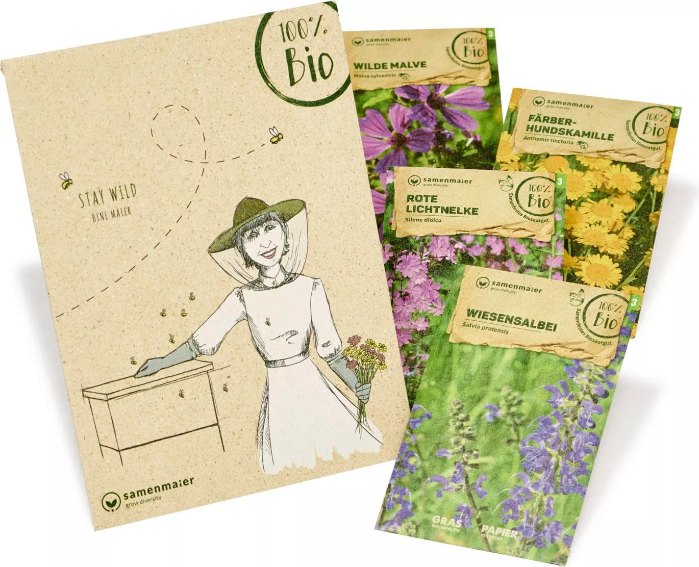stay-wild-organic-wildflower-set-1-set "Stay Wild" Organic Wildflower Set 1 set