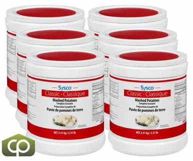 sysco-classic-potato-mashed-complete-granules-2-41-kg-5-3lbs-6-case Sysco Classic Potato Mashed Complete Granules 2.41 KG/5.3LBS (6/Case)