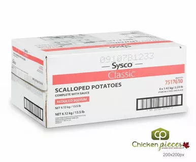 sysco-classic-potato-scalloped-casserole-reduced-sodium-1-02kg-2-2lbs-6-case Sysco Classic Potato Scalloped Casserole Reduced Sodium 1.02KG/2.2LBS (6/Case)