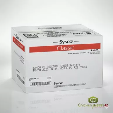 sysco-classic-sauce-cocktail-3-78-l-1-gallon-2-case-canadian-made Sysco Classic Sauce Cocktail 3.78 L//1 Gallon (2/Case)- Canadian Made