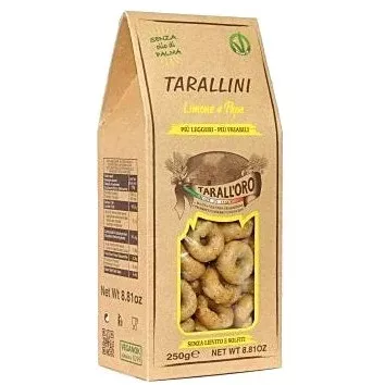 tarall-oro-taralli-pepper-lemon-flavor-250g-8-8oz TARALL’ORO Taralli Pepper & Lemon Flavor - 250g (8.8oz)