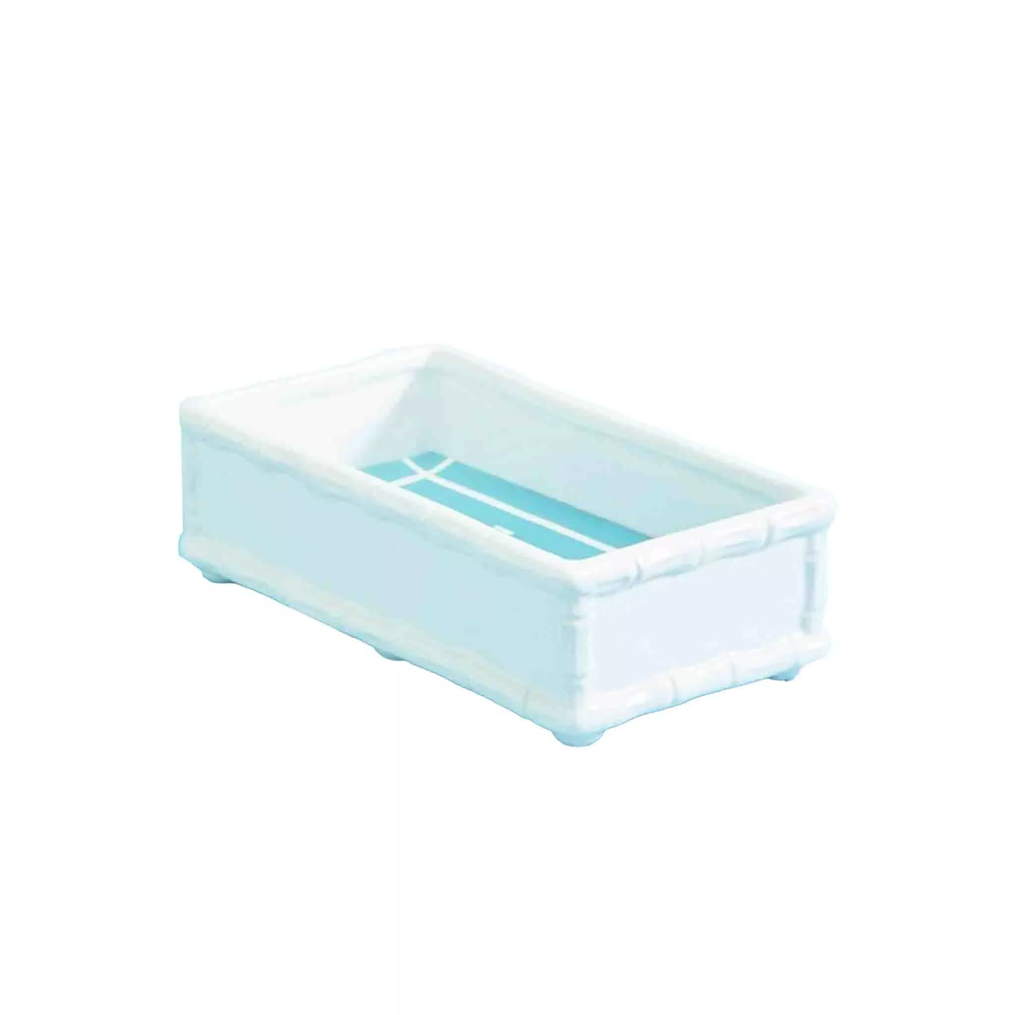 two-s-company-hampton-faux-bamboo-guest-towel-tray TWO'S COMPANY HAMPTON FAUX BAMBOO GUEST TOWEL TRAY