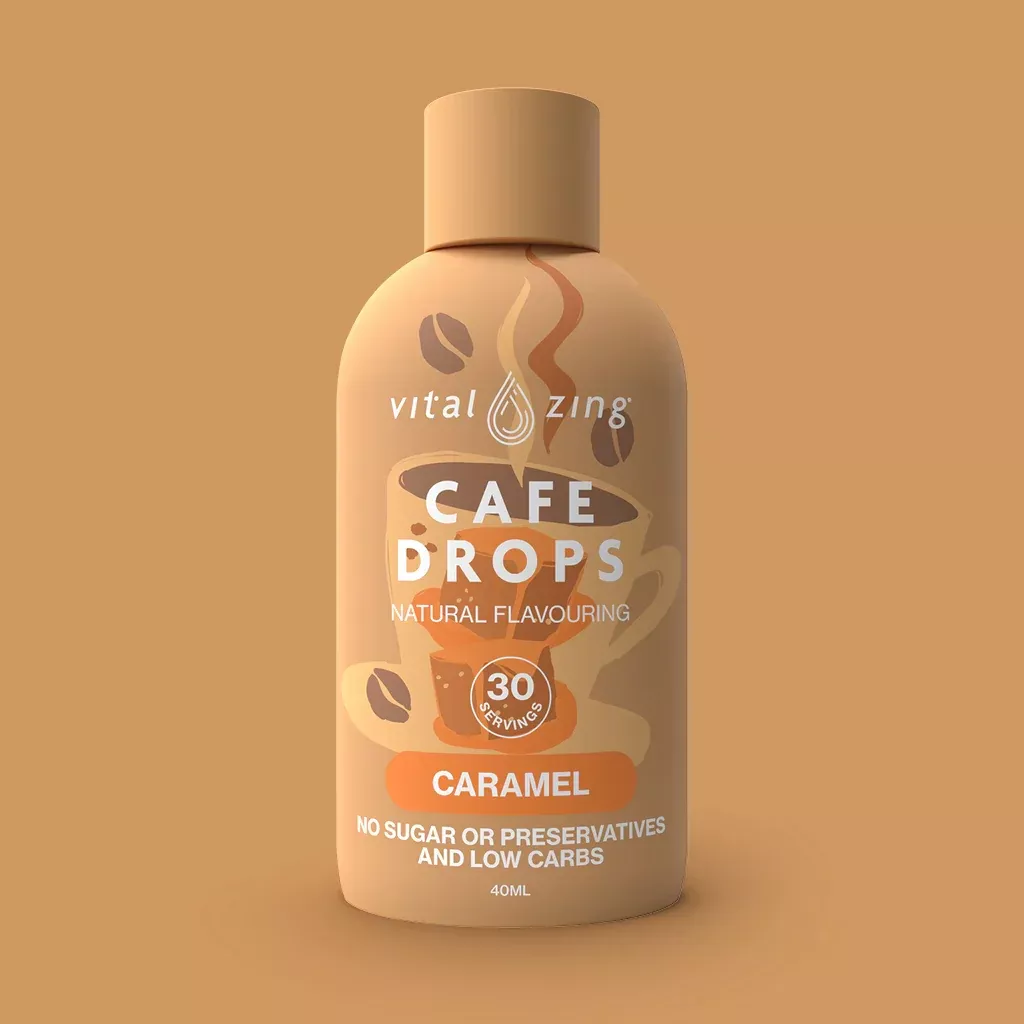 vital-zing-sugar-free-cafe-drops-caramel-40ml Vital Zing - Sugar Free Cafe Drops - Caramel - 40ml