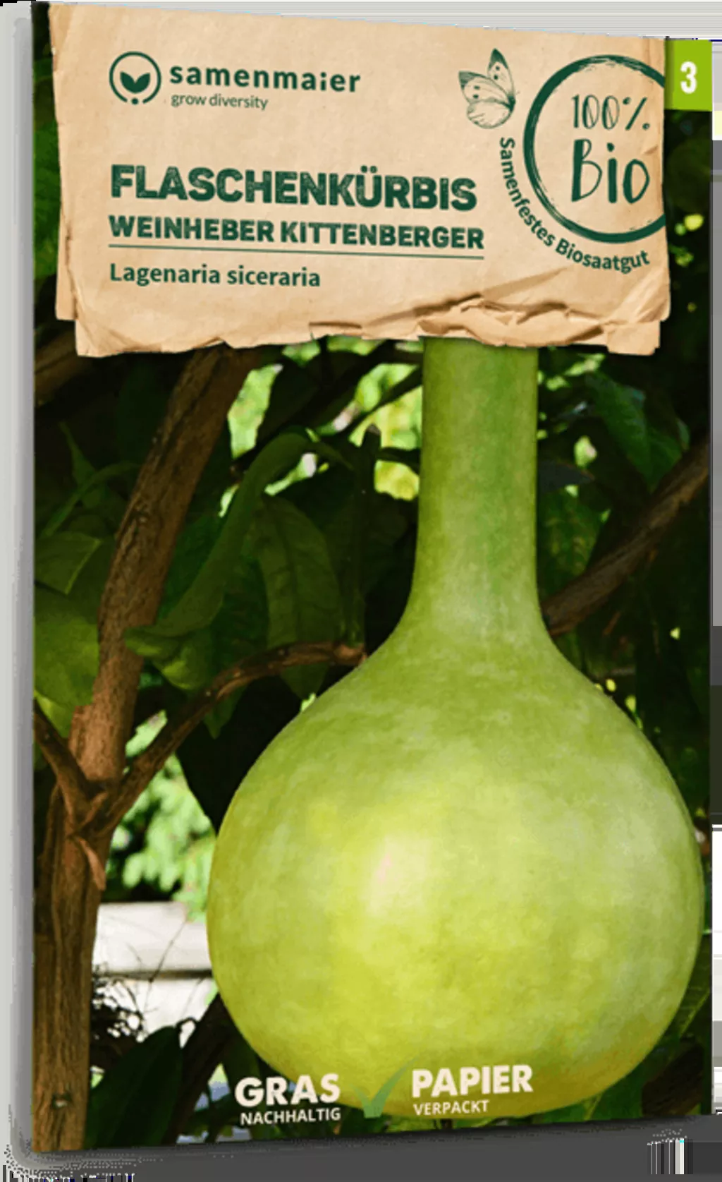 weinheber-kittenberger-organic-calabash-bottle-gourd-1-pack "Weinheber Kittenberger" Organic Calabash Bottle Gourd 1 pack