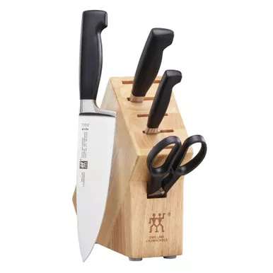 zwilling-polypropylene-handles-four-star-studio-6-piece-knife-set-with-wood-bloc Zwilling Polypropylene Handles Four Star Studio 6 Piece Knife Set with Wood Block
